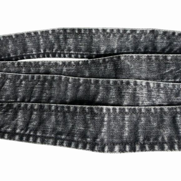 Norma Kamali NWT Black Acid Wash Stretch Belt One Size Statement Waist Belt main image 13